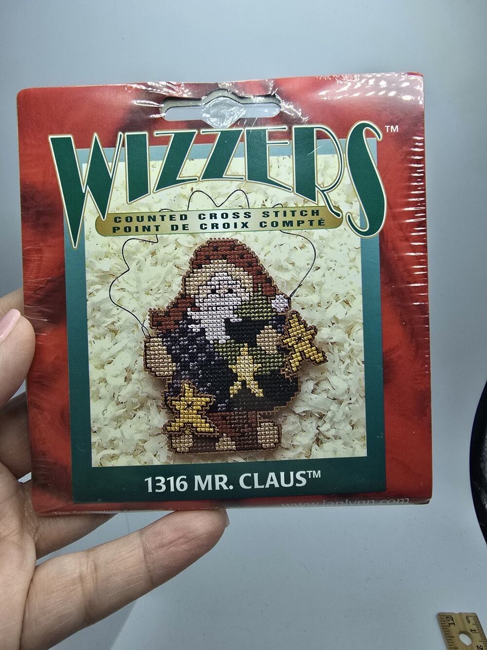 Janlynn Counted Cross Stitch Plastic Canvas Kit - MR CLAUS #1316 - NEW